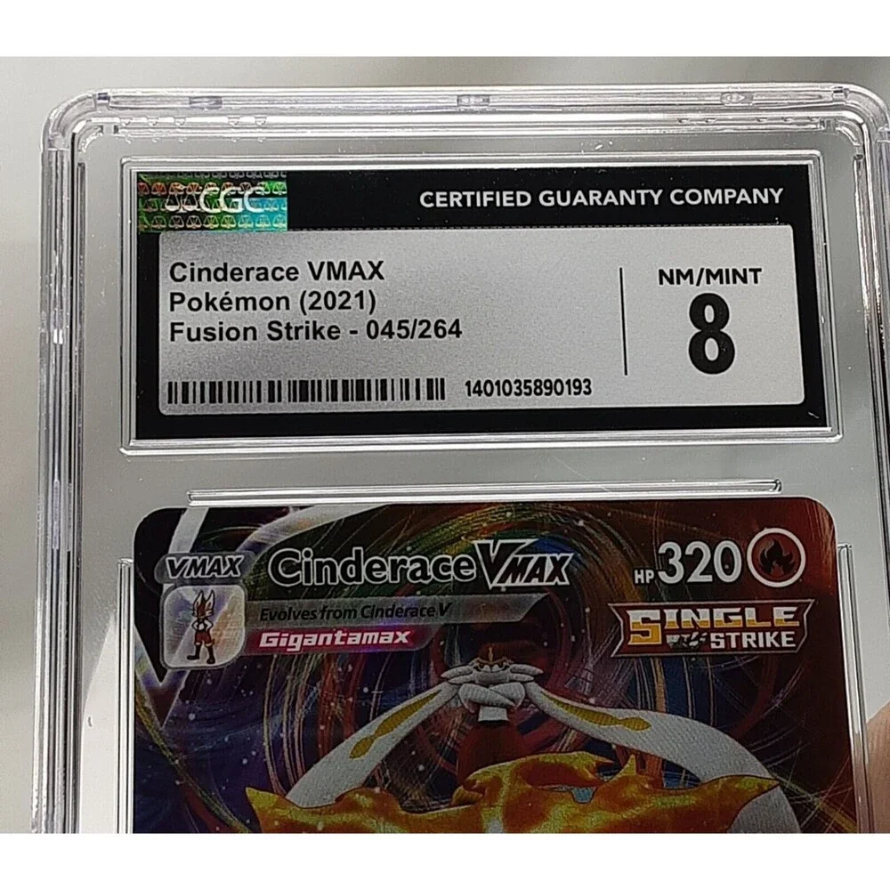 Pokemon - Cinderace Vmax - Full Art - 045/264 - Graded - CGC 8.0